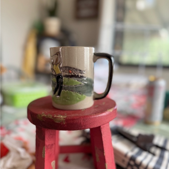 Vintage Otagiri Golfer Coffee Mug Cup Golfing Golf Japan - Picture 2 of 7